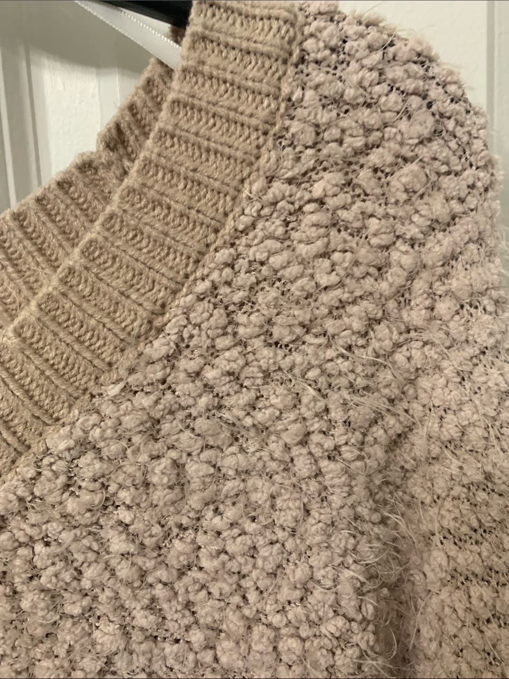 torrid Blush Taupe Cozy Textured Crewneck Sweater - Picture 5 of 6